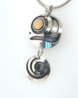 Pendant - Gold & Silver - Salmon Cycle