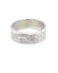Ring - Sterling Silver - 1/4" -  Raven