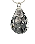 Pendant - Gold & Silver - Teardrop - Eagle & Cedar