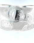 Bracelet - Sterling Silver - 1 1/2" - Whale, Moon & Wolf