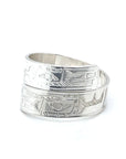 Ring - Sterling Silver - Wrap - 1/4" - Ravens
