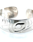 Bracelet - Sterling Silver - 3/4" - Orca with Raven Fin