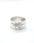 Ring - Sterling Silver - 3/8" -  Hummingbird