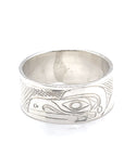 Ring - Sterling Silver - 3/8" -  Raven