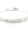 Bangle - Sterling Silver - 1/4" - Raven - small