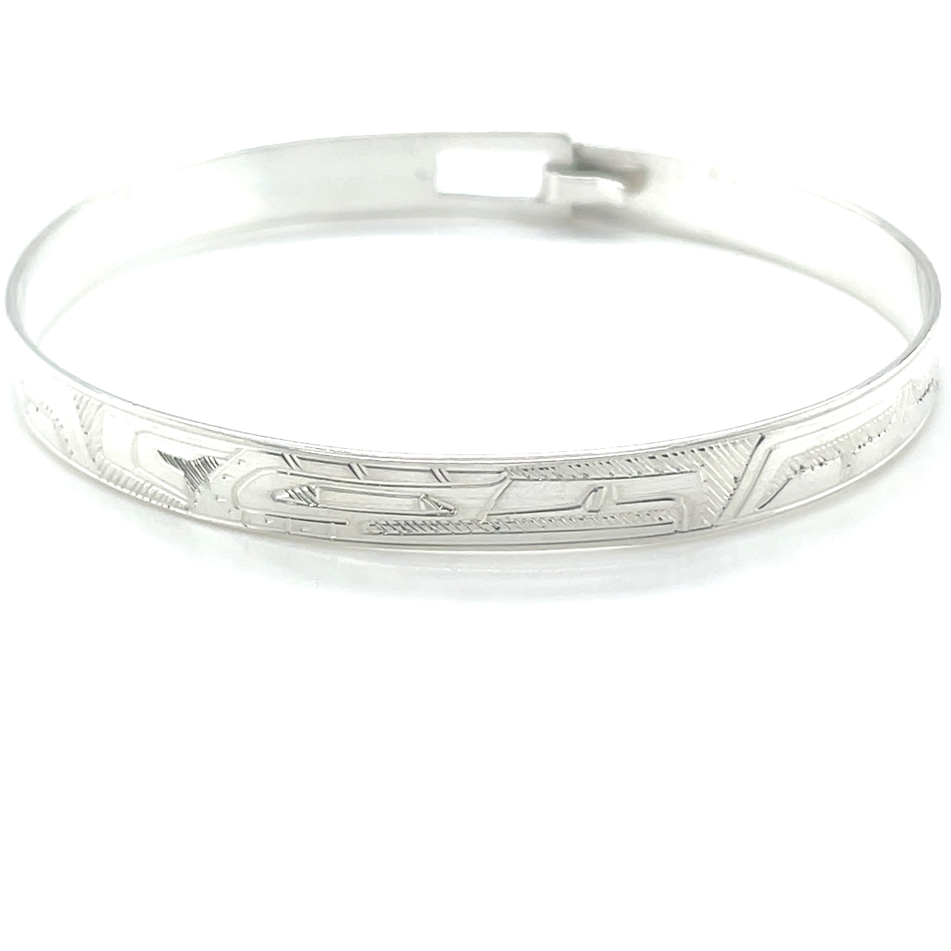 Bangle - Sterling Silver - 1/4&quot; - Eagle - small