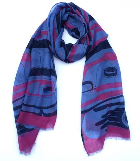 Shawl - Poly Woven - Raven Transforming - Periwinkle