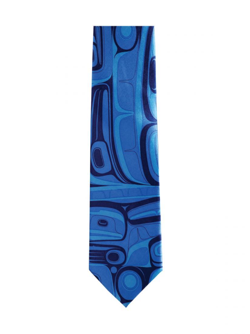 Tie - Silk - Raven Transforming - Blue