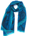 Shawl - Poly Woven - Frog Box - Turquoise