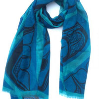 Shawl - Poly Woven - Frog Box - Turquoise