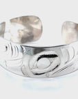 Bracelet - Sterling Silver - 3/4" - Orca with Raven Fin