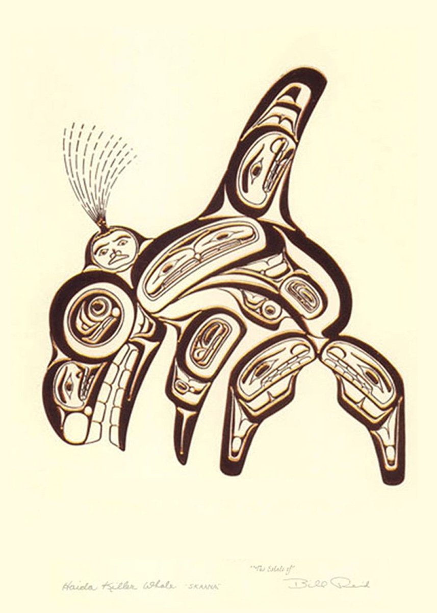 Card - Reid - Copper - Haida Killer Whale (Skaana) - 6x9