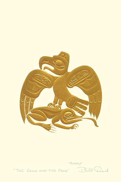 Card - Reid - Gold - The Eagle and The Frog - 6x9