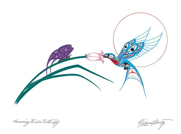 Card - Hummingbird &amp; Butterfly - 6x9