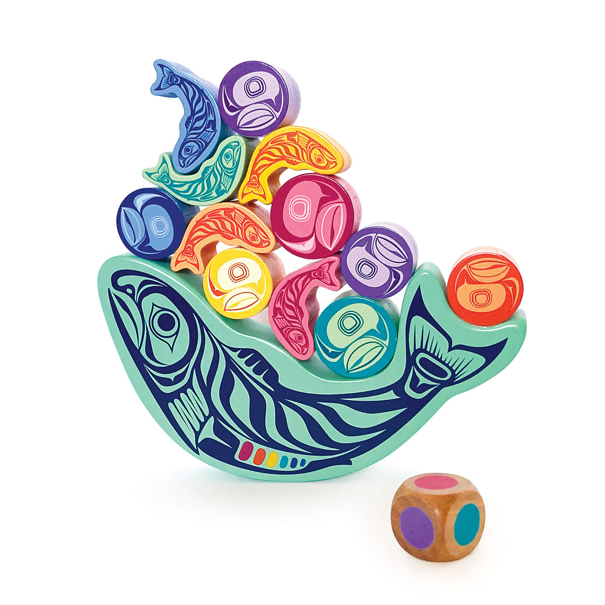 Blocks - Stacking Balancing Game - Salmon & Eggs