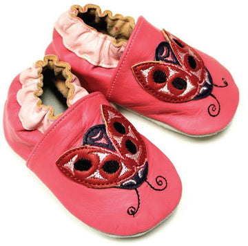 Soft Sole Shoes - Infant - Leather - Ladybug
