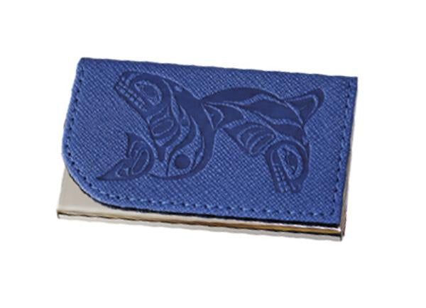 Cardholder - Whales - Blue