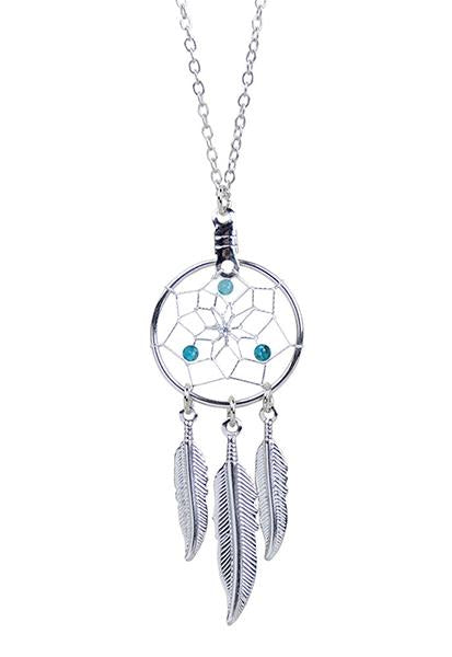 Pendant - Dream Catcher - March - Aquamarine/Apatite
