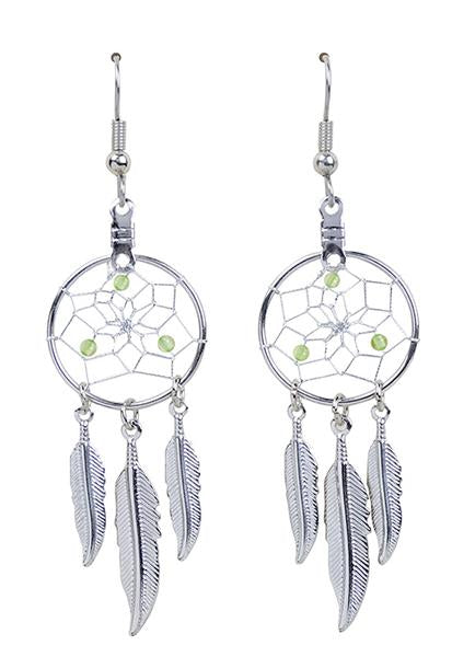 Earrings - Dream Catcher - August - Peridot