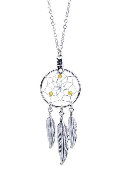 Pendant - Dream Catcher - November - Citrine