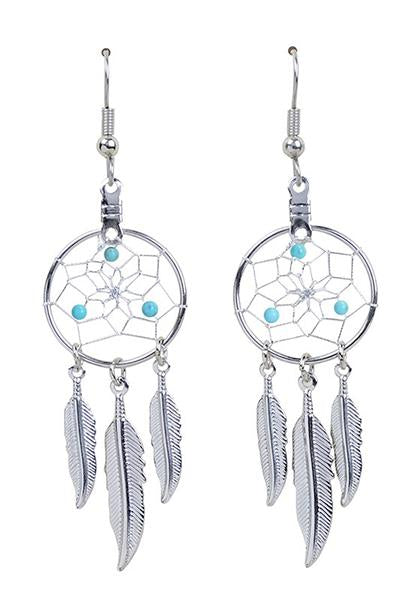 Earrings - Dream Catcher -  December - Turquoise