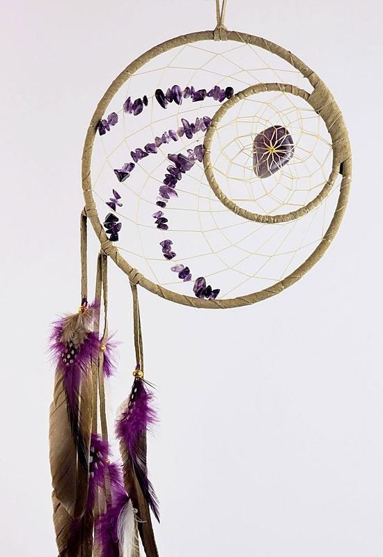 Dream Catcher - 6" - Woodland - Amethyst