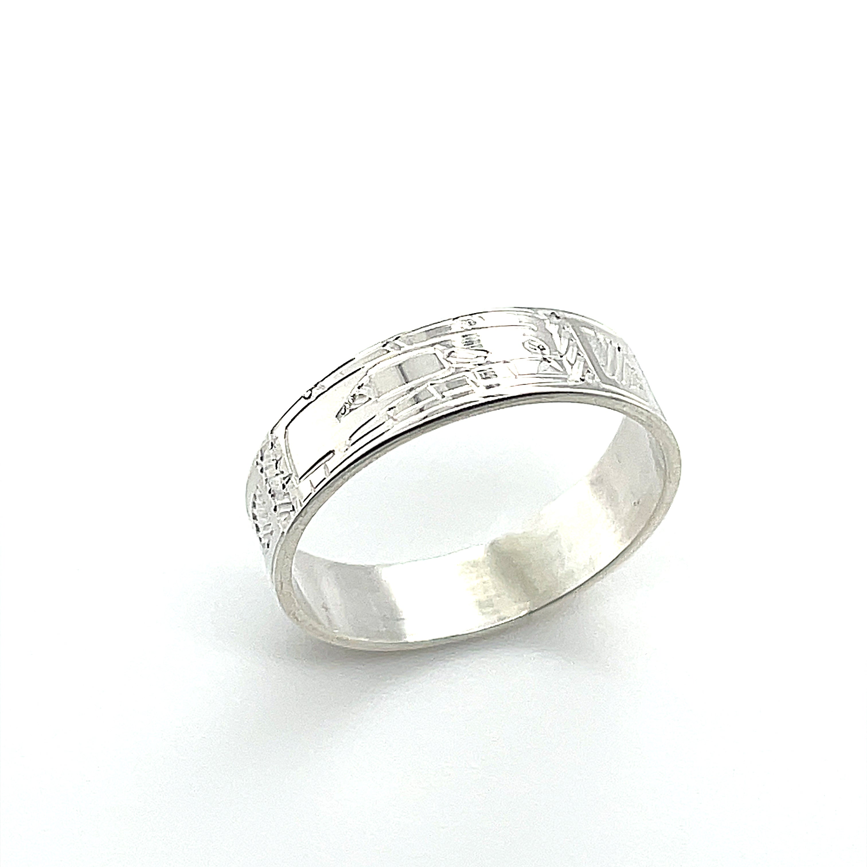 Ring - Sterling Silver - 3/16&quot; - Orca