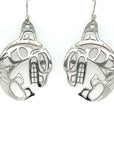 Earrings - Sterling Silver - Cutout - Orca