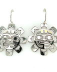 Earrings - Sterling Silver - Cutout - Sun