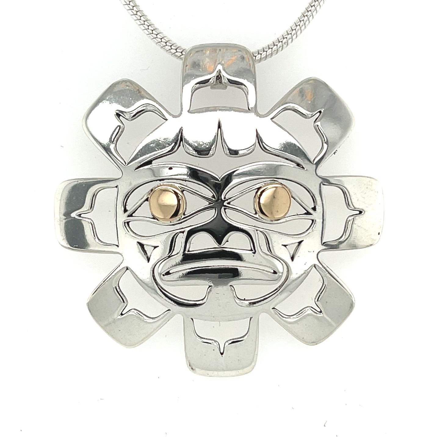 Pendant - Gold & Silver - Sun