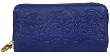 Wallet - Leather - Navy - Sunshine Pole