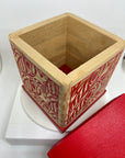 Bentwood Box - Salmon - Red