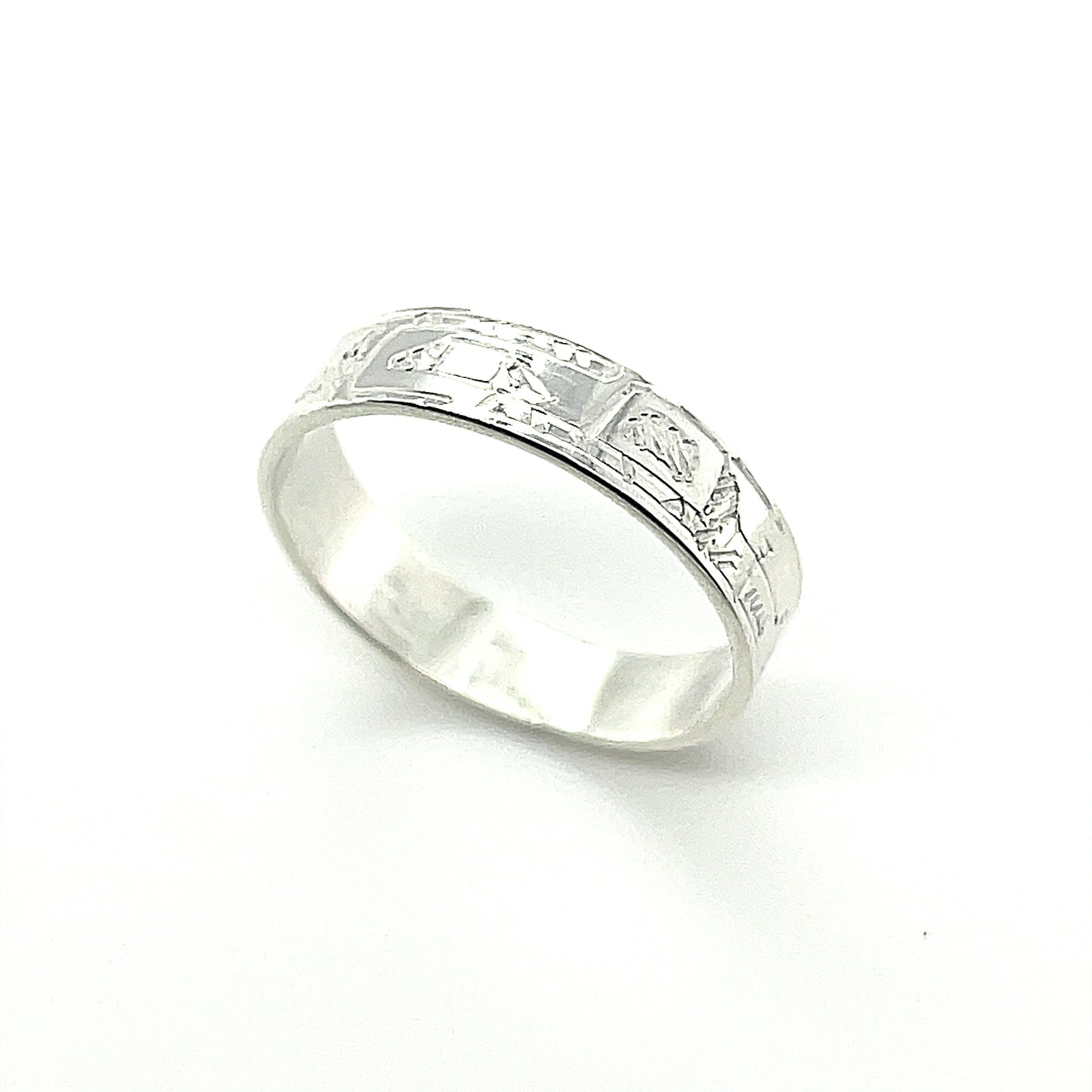 Ring - Sterling Silver - 3/16" - Bear