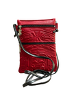 Purse - Passport - Deerskin - Bear - Red
