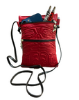 Purse - Passport - Deerskin - Bear - Red
