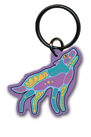 Keychain - Acrylic - Howling Wolf