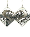 Earrings - Sterling Silver - Diamond - Orca