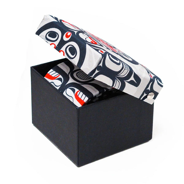 Tie - Silk - Killer Whale Crosshatch