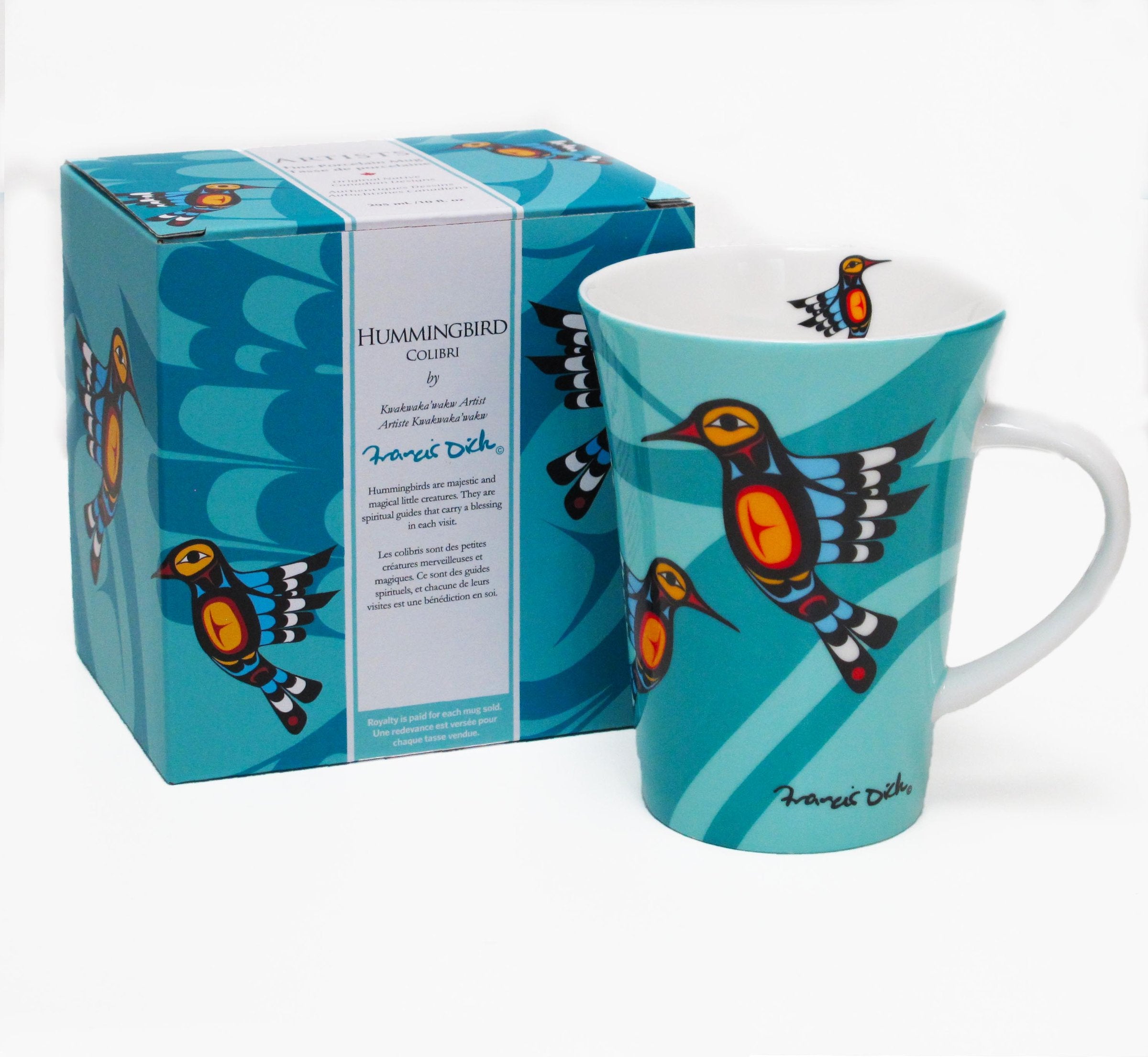 Mug - Porcelain - Hummingbird