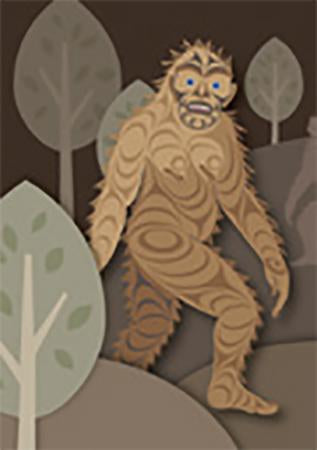 Postcard - Sasquatch