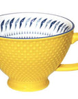 Mug - Porcelain - Textured - Hummingbird Yellow