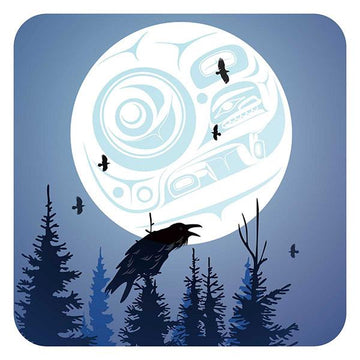Coasters - Cork - Set of 4 - Raven Moon