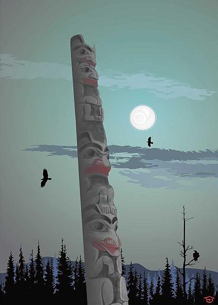 Card - Preston - Totem Pole - 6x9