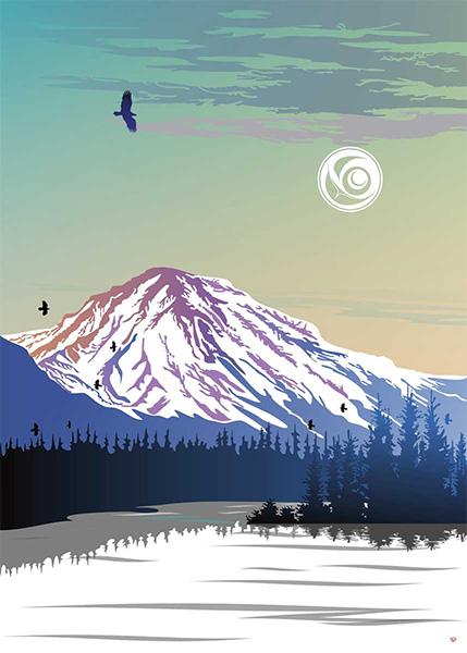 Card - Preston - Yukon Mountain - 6x9