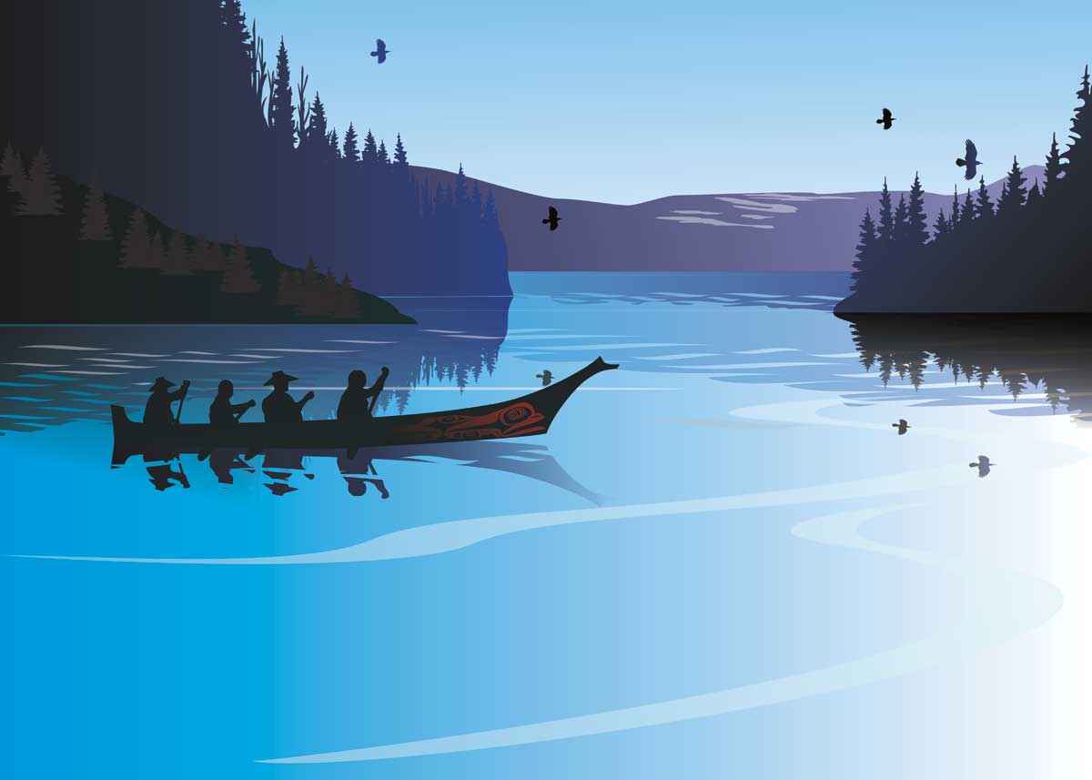 Card - Preston - Winter Canoe - 6x9