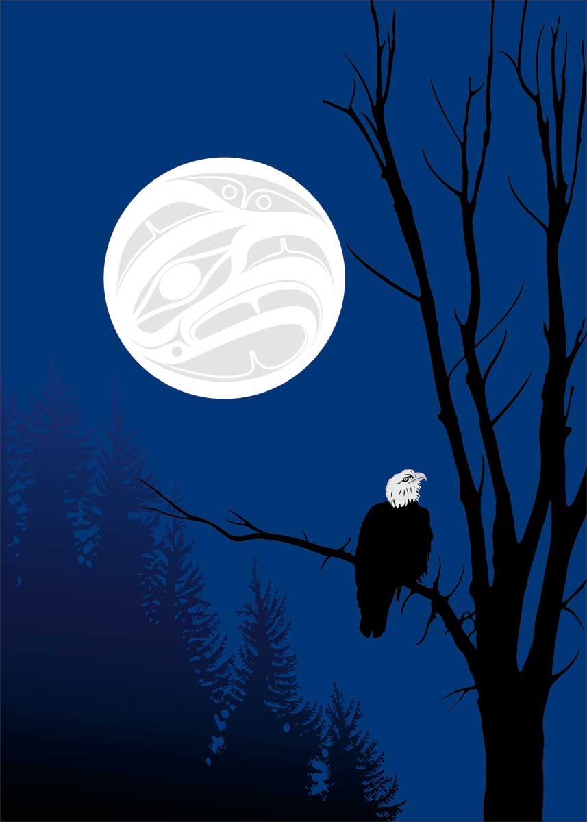 Card - Preston - Eagle Silhouettes - 6x9