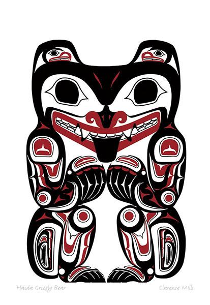 Card - Mills - Haida Grizzly Bear - 6x9