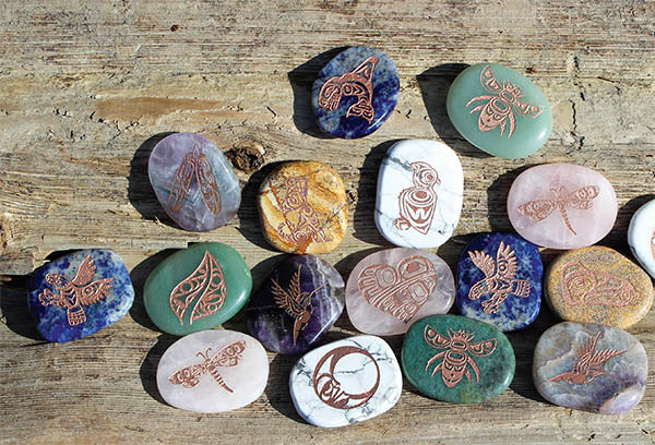Spirit Stone - Rose Quartz - Hummingbird Heart
