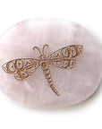 Spirit Stone - Rose Quartz - Dragonfly