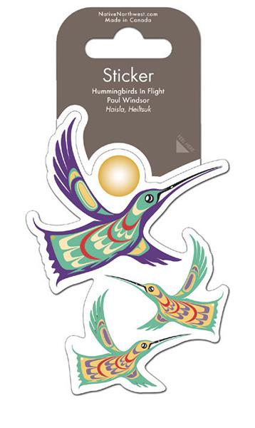 Sticker - Vinyl - *Hummingbirds in Flight